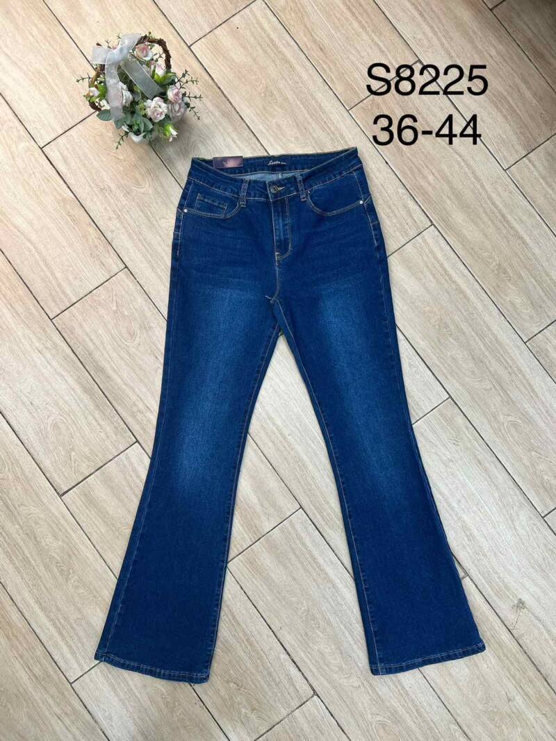 Spodnie damskie jeansy Roz 36-44, 1 Kolor Paczka 10 szt