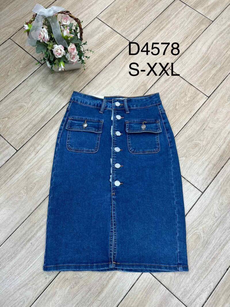 Spódnice damskie jeansy Roz S-2XL, 1 Kolor Paczka 10 szt