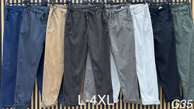  Spodnie damskie (Włoskie produkt) Roz L-4XL, Mix Kolor Paczka 5 szt