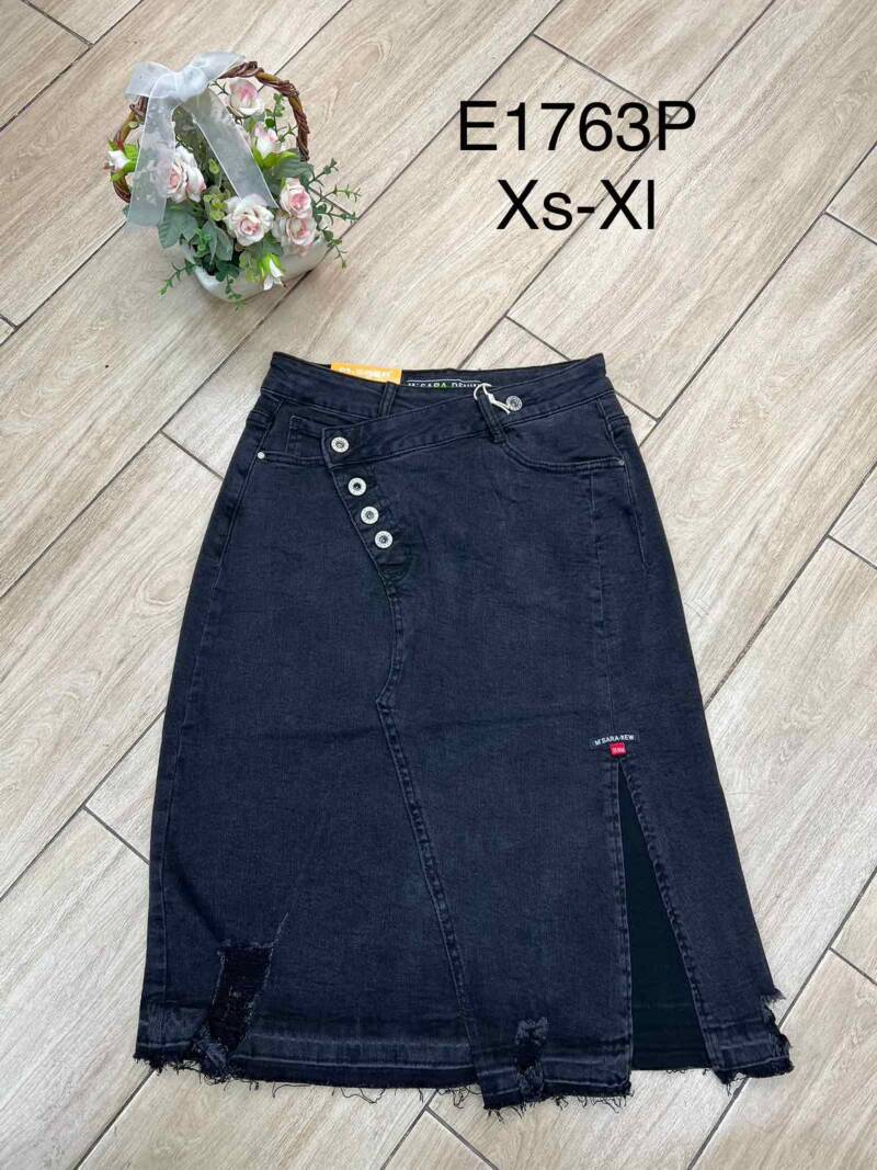 Spódnice damskie jeansy Roz XS-XL, 1 Kolor Paczka 10 szt
