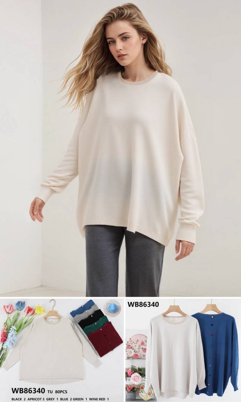 Swetry damskie (Francja produkt) Roz Standard, Mix Kolor .Paczka 10 szt