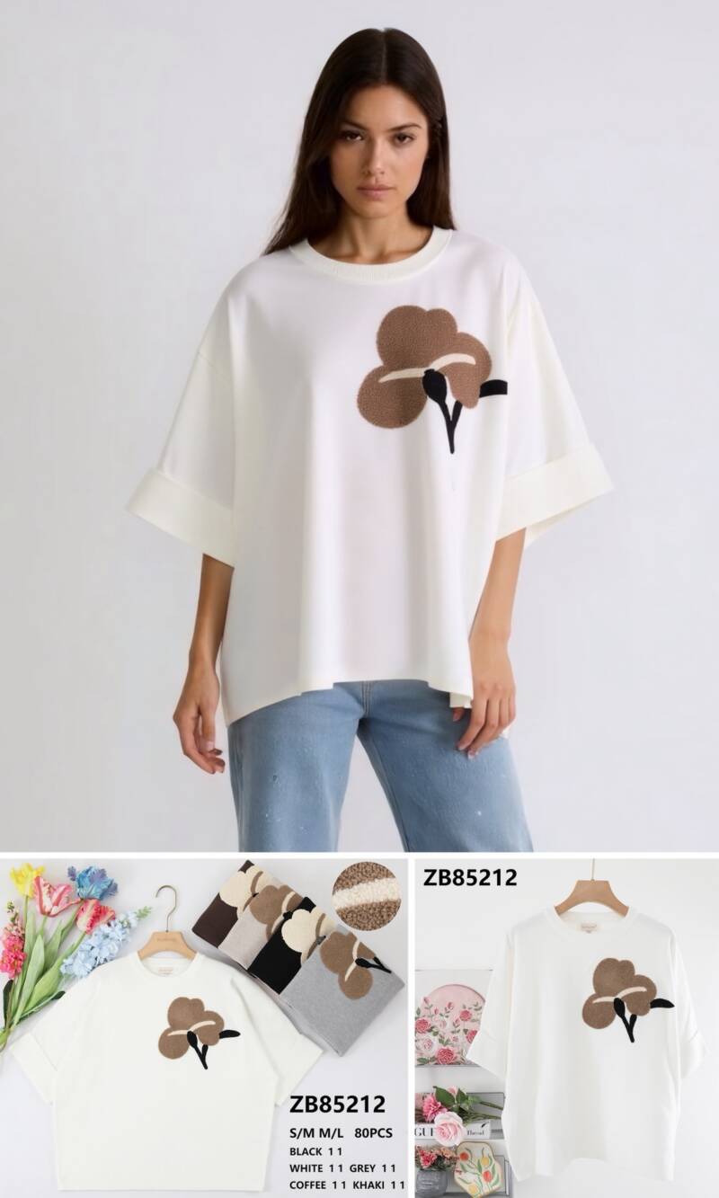 Bluzki damskie (Francja produkt) Roz S/M-M/L, Mix Kolor .Paczka 10 szt