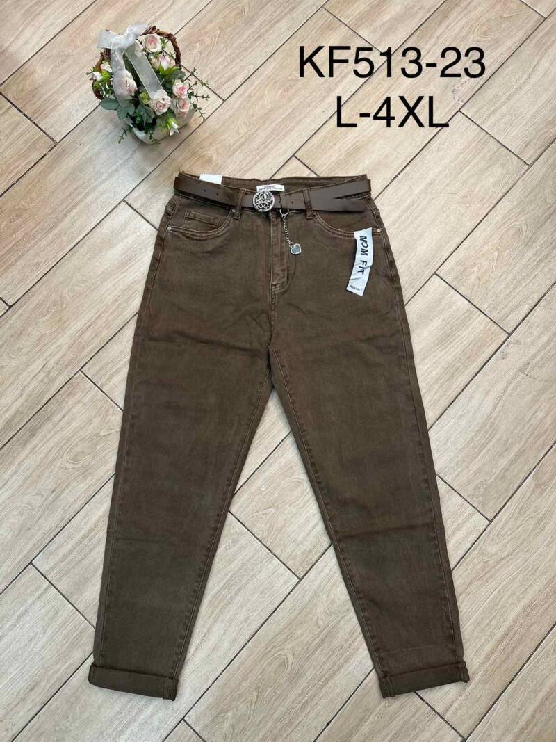 Spodnie damskie jeansy Roz L-4XL, 1 Kolor Paczka 10 szt