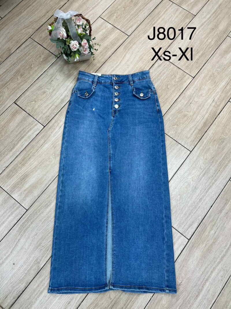 Spódnice damskie jeansy Roz XS-XL, 1 Kolor Paczka 10 szt