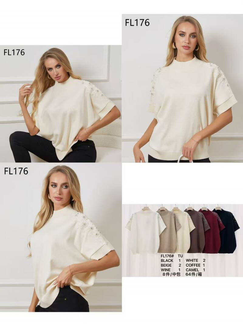 Bluzki damskie  Roz Standard, Mix Kolor Paczka 8 szt