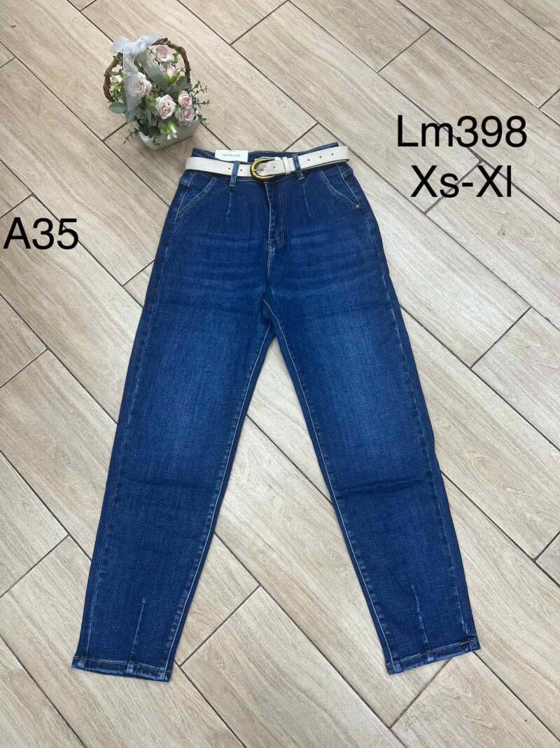 Spodnie damskie jeansy Roz XS-XL, 1 Kolor Paczka 12 szt