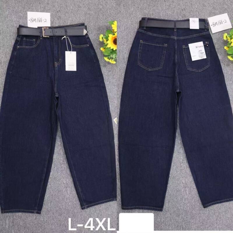 Spodnie damskie jeansy Roz L-4XL, 1 Kolor Paczka 10 szt