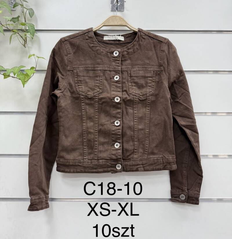 Kurtki damskie jeansy Roz XS-XL, 1 Kolor Paczka 10 szt