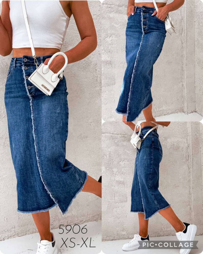Spódnice damskie jeansy Roz XS-XL, 1 Kolor Paczka 10 szt