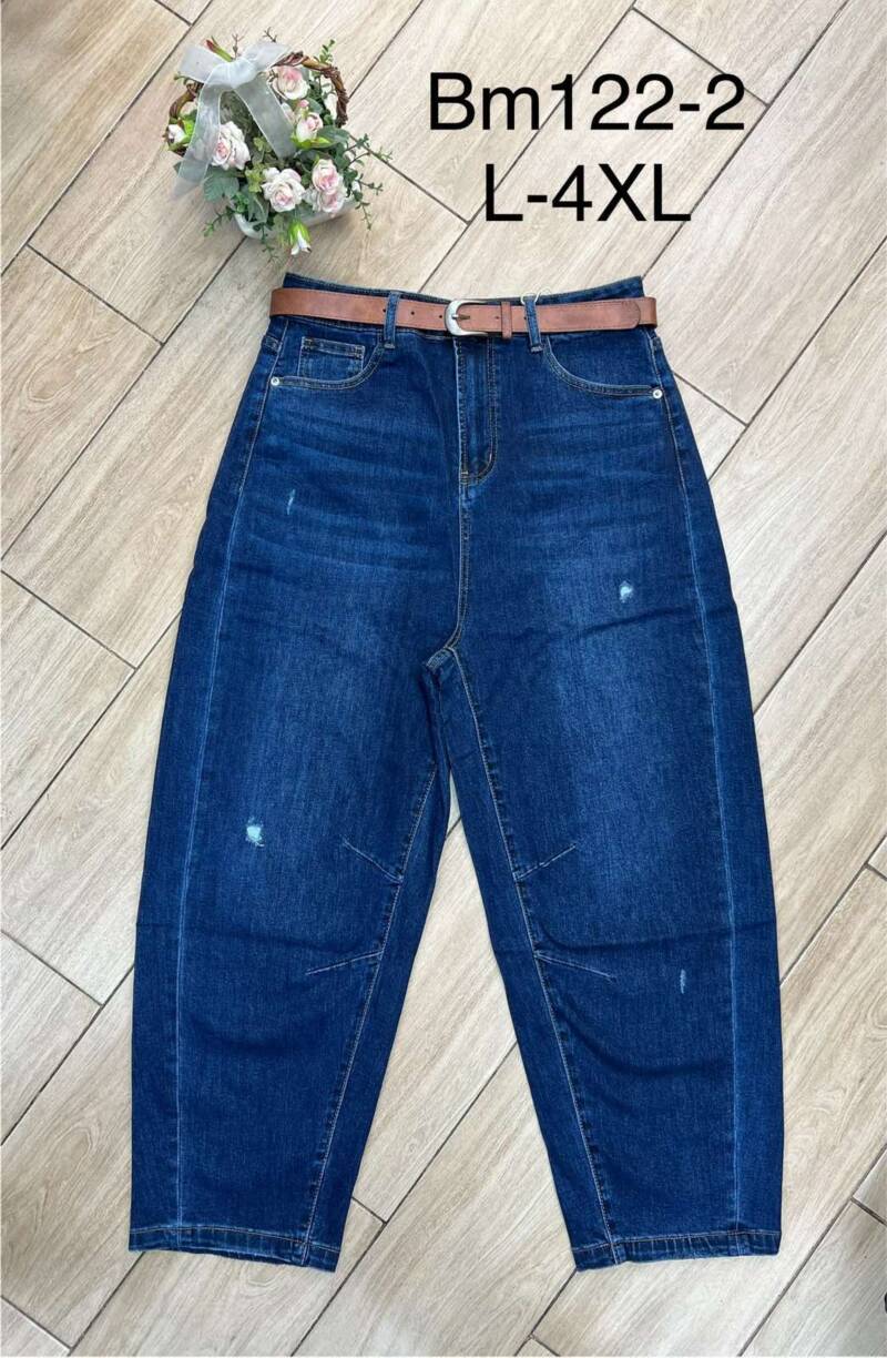 Spodnie damskie jeansy Roz L-4XL, 1 Kolor Paczka 10 szt