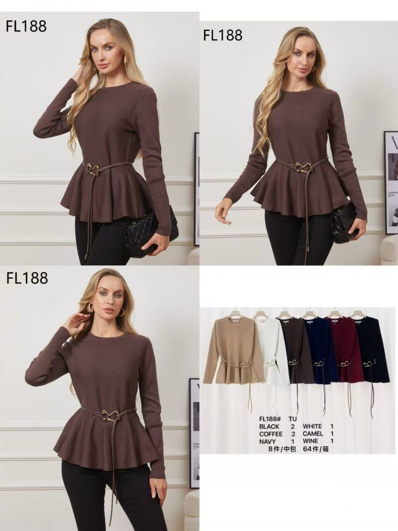 Bluzki damskie  Roz Standard, Mix Kolor Paczka 8 szt
