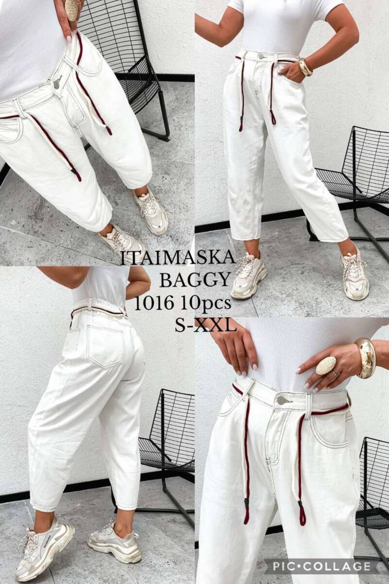 Spodnie damskie jeansy Roz S-2XL, 1 Kolor Paczka 10 szt