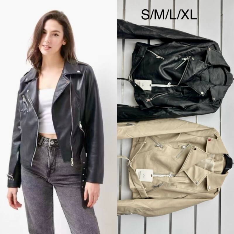 Kurtki damskie skórzana (Włoskie produkt) Roz S/M-L/XL, Mix Kolor Paczka 5 szt