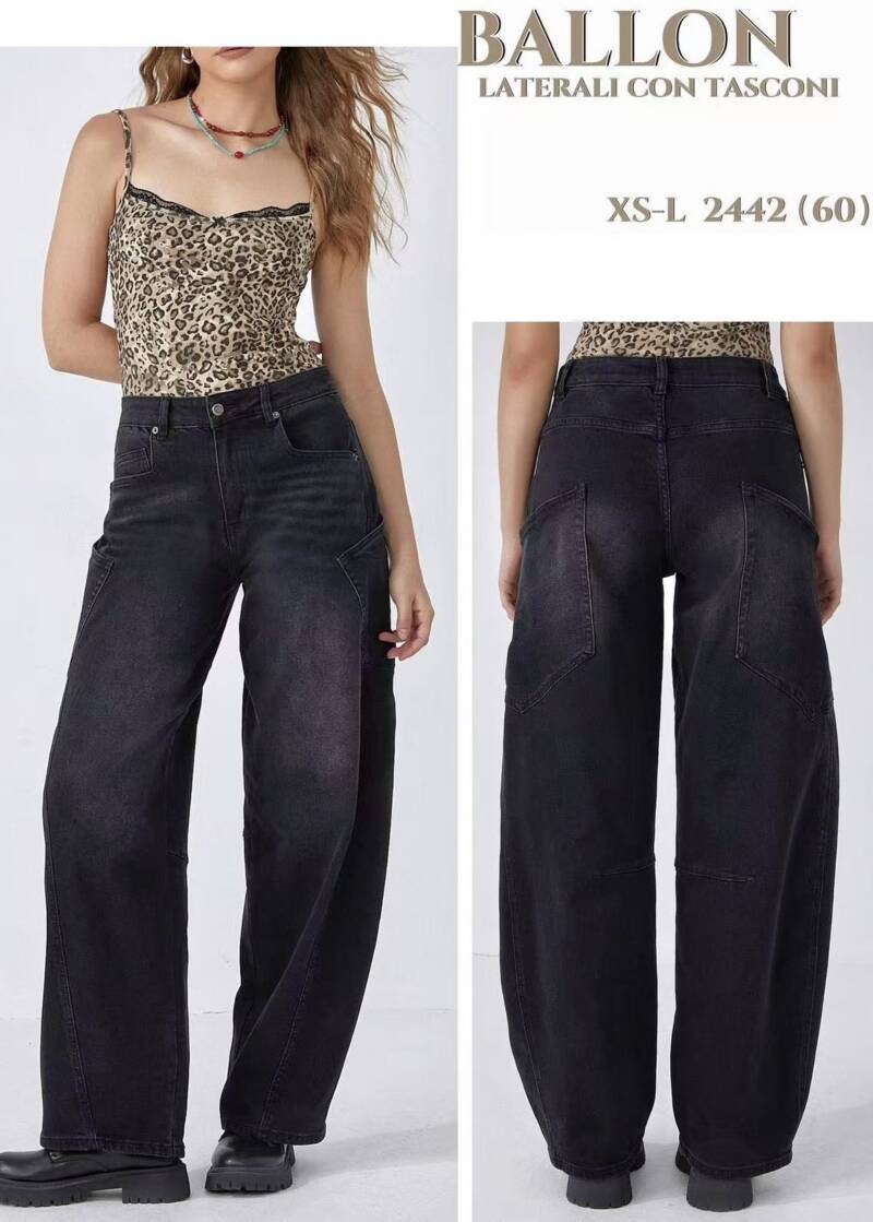 Spodnie damskie jeansy Roz XS-L, 1 Kolor Paczka 10 szt