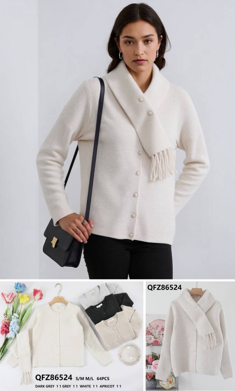 Kurtka damska (Francja produkt) Roz S/M-M/L, Mix Kolor .Paczka 8 szt