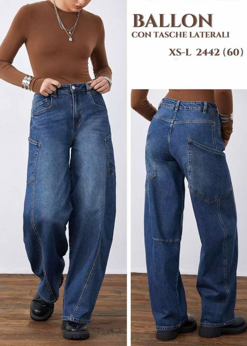 Spodnie damskie jeansy Roz XS-L, 1 Kolor Paczka 10 szt