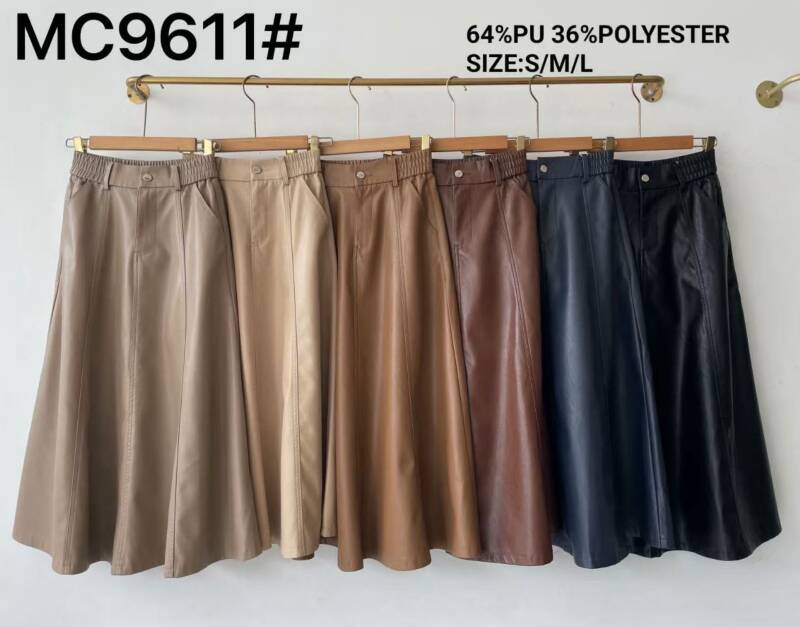  Spódnice damskie (Francja produkt) Roz S-M-L, Mix Kolor .Paczka 6 szt