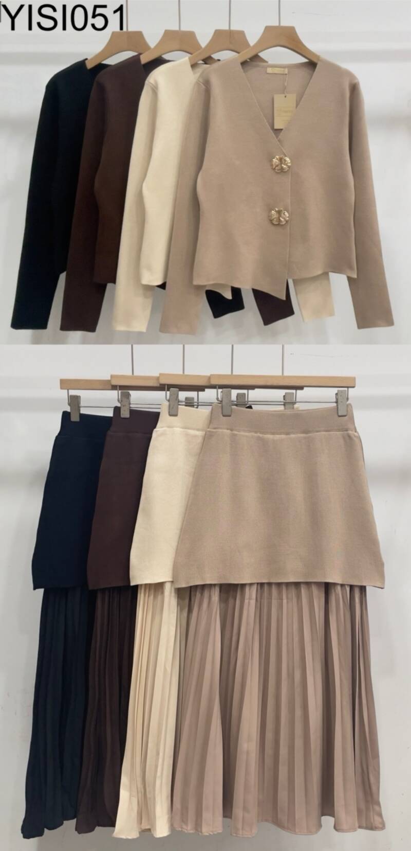 Komplet damskie Roz Standard. Mix kolor. Paczka 6 szt