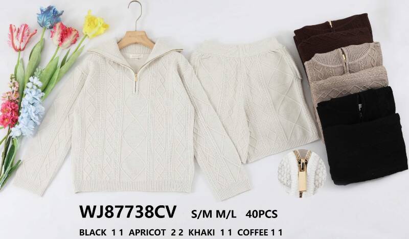 Komplet damskie (Francja produkt) Roz S/M-M/L, Mix Kolor .Paczka 10 szt