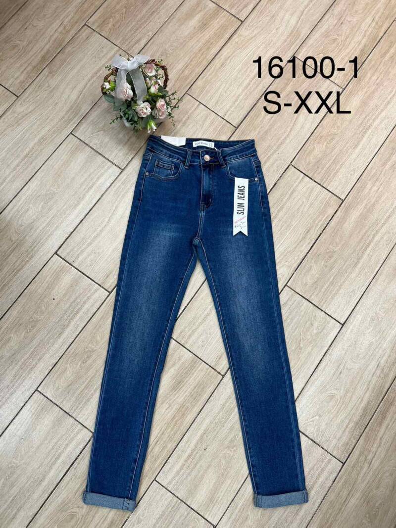 Spodnie damskie jeansy Roz S-2XL, 1 Kolor Paczka 10 szt