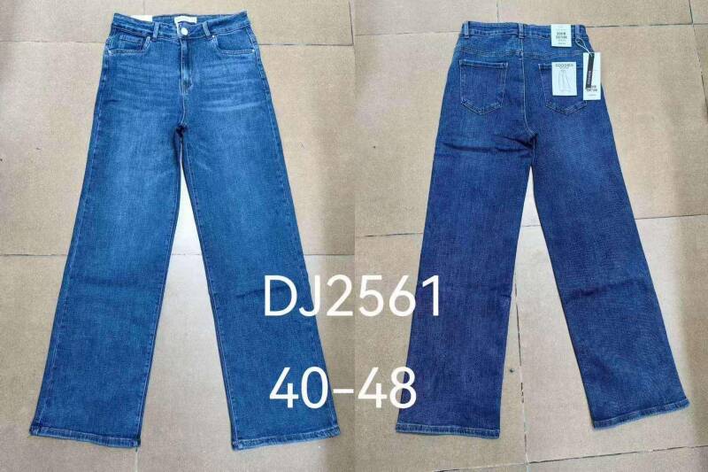 Spodnie damskie jeansy Roz 40-48, 1 Kolor Paczka 10 szt
