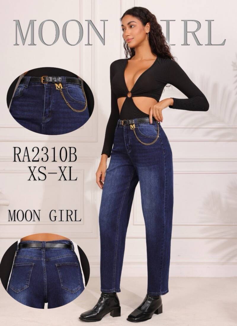 Spodnie damskie jeansy Roz XS-XL, 1 Kolor Paczka 10 szt