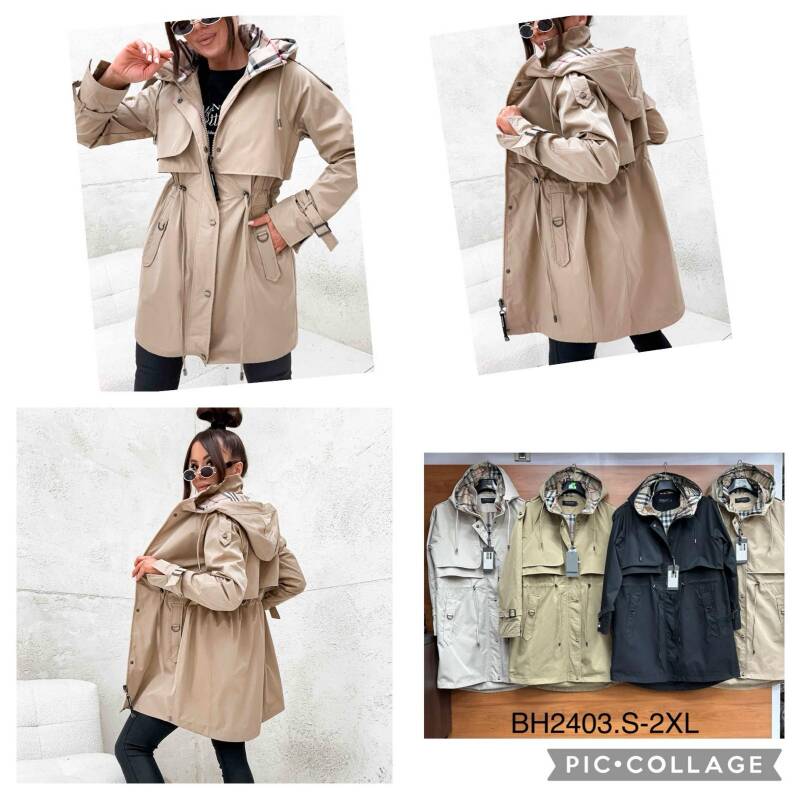 Kurtki damskie cienki Roz S-2XL, 1 Kolor Paczka 5 szt