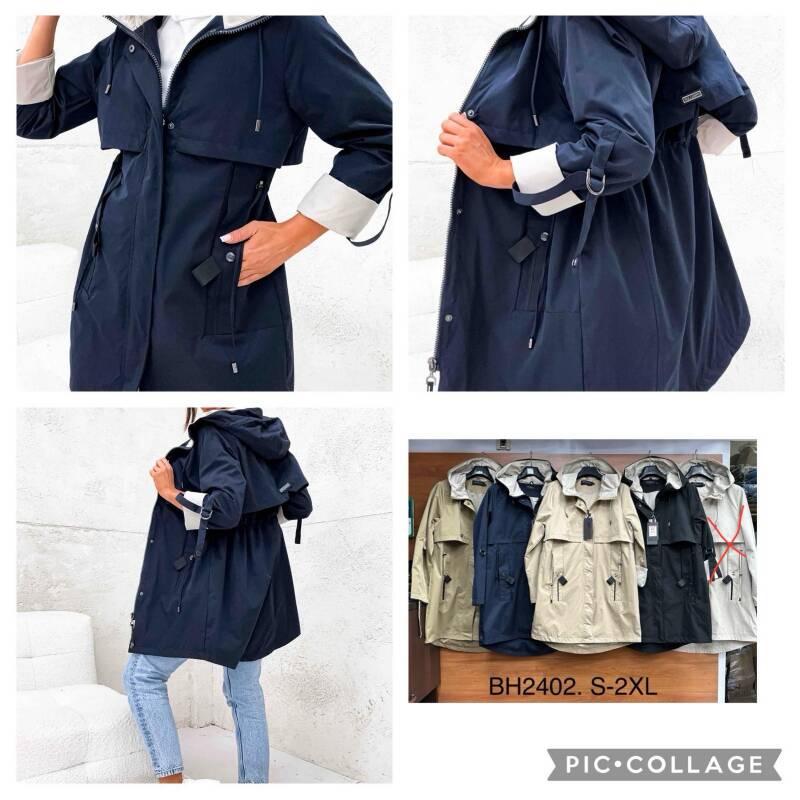 Kurtki damskie cienki Roz S-2XL, 1 Kolor Paczka 5 szt
