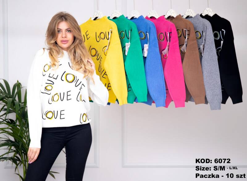 Swetry damskie Roz S/M-L/XL, Mix Kolor Paczka 10 szt