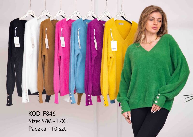 Swetry damskie Roz S/M-L/XL, Mix Kolor Paczka 10 szt