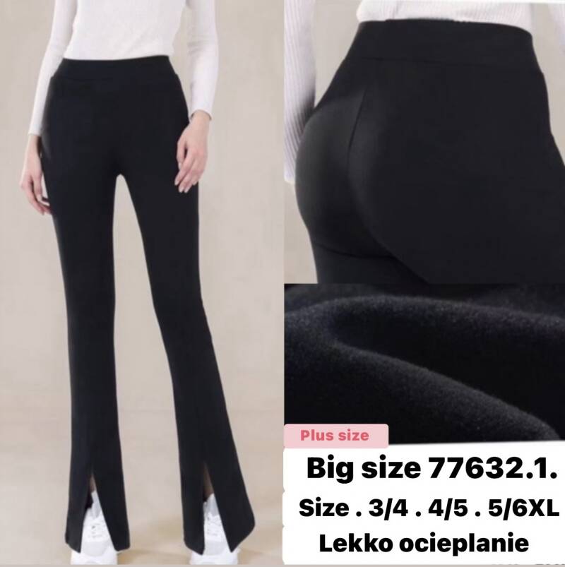 Spodnie damskie Roz 3XL-6XL, 1 kolor Paczka 12 szt
