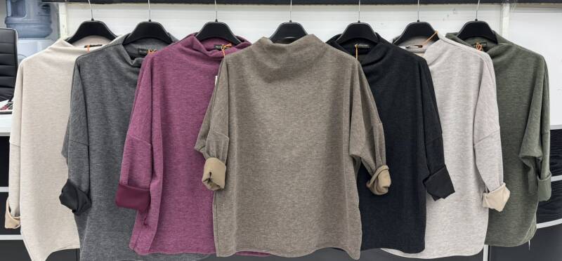 Bluzki damskie (Włoskie produkt) Roz Standard, Mix Kolor Paczka 5 szt