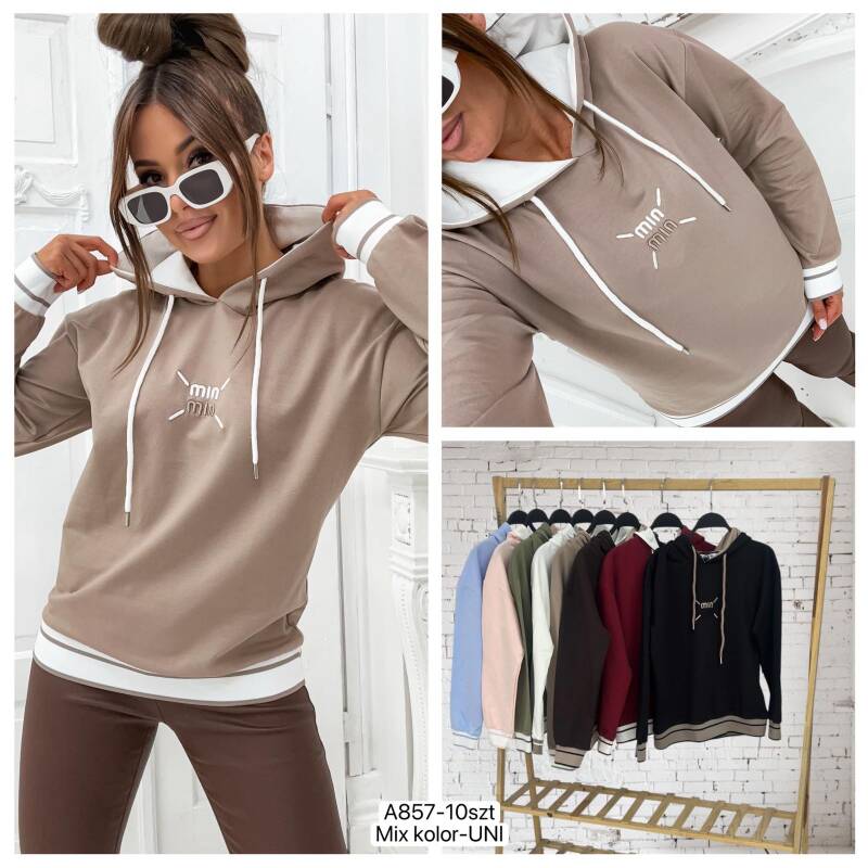 Bluza damska (Turecki produkt) Roz Standard, Mix Kolor Paczka 10 szt