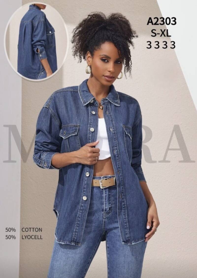 Kurtki damskie jeansy Roz XS-XL, 1 Kolor Paczka 12 szt