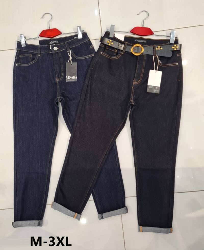 Spodnie damskie jeansy Roz M-3XL, 1 Kolor Paczka 10 szt