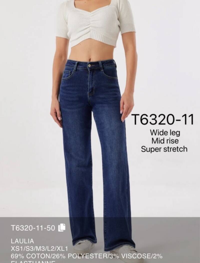 Spodnie damskie jeansy Roz XS-XL, 1 Kolor Paczka 10 szt