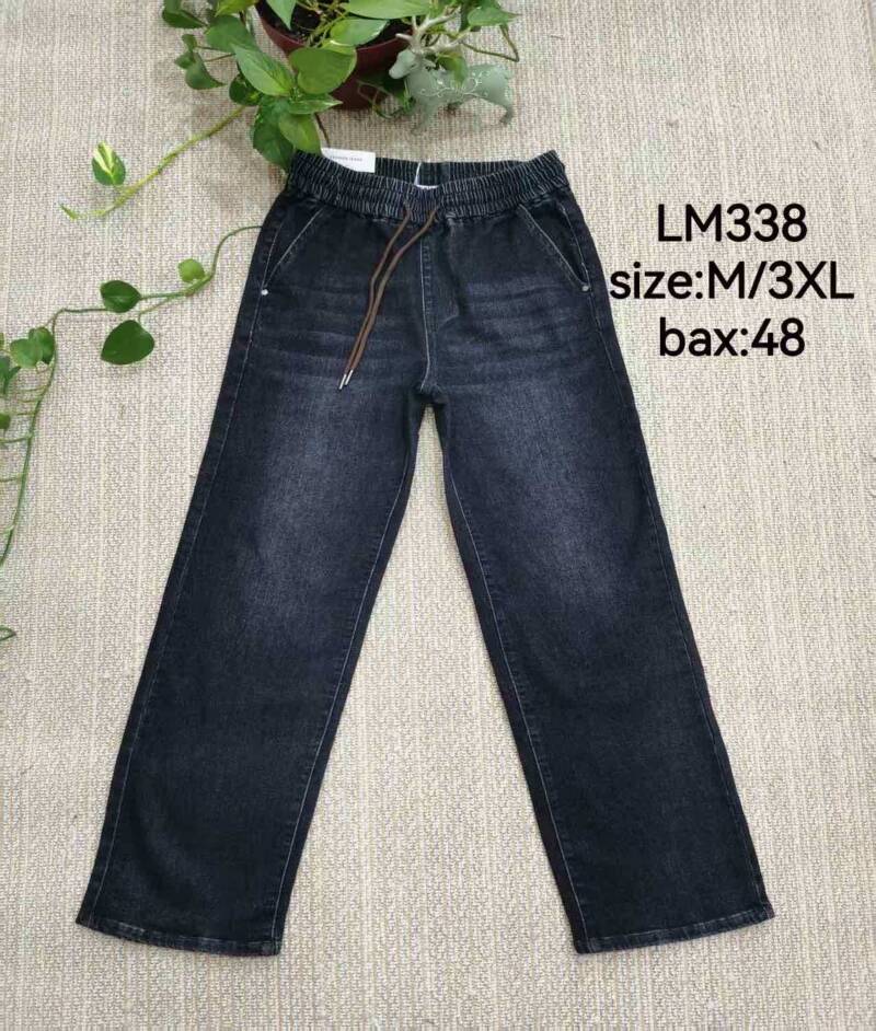 Spodnie damskie jeansy Roz M-3XL, 1 Kolor Paczka 12 szt