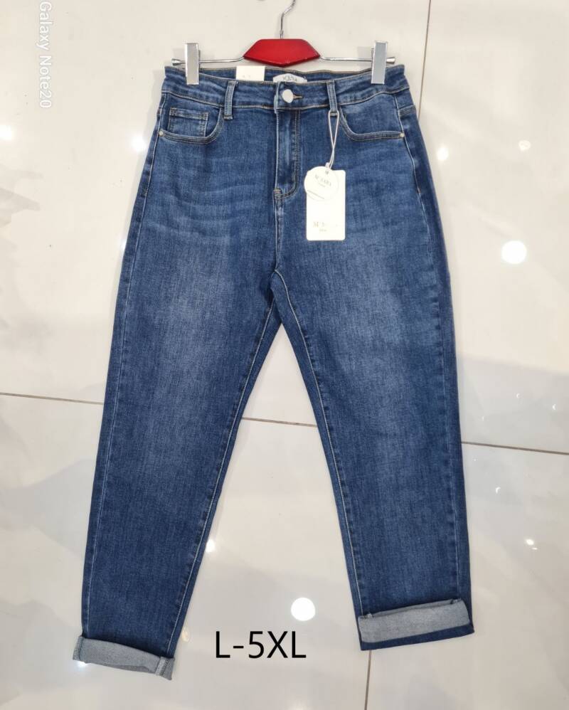 Spodnie damskie jeansy Roz L-4XL, 1 Kolor Paczka 12 szt