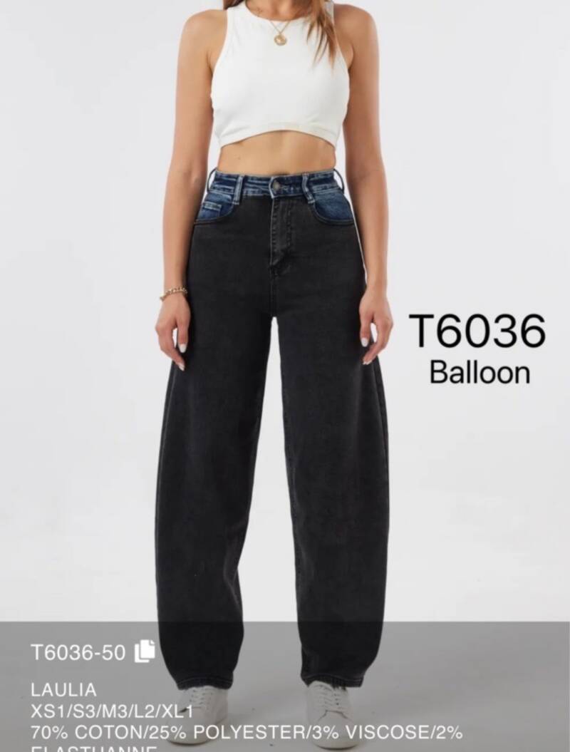 Spodnie damskie jeansy Roz XS-XL, 1 Kolor Paczka 10 szt
