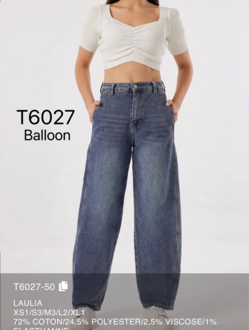 Spodnie damskie jeansy Roz XS-XL, 1 Kolor Paczka 10 szt