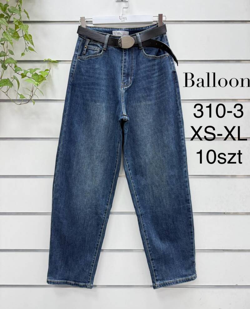 Spodnie damskie jeansy Roz XS-XL, 1 Kolor Paczka 10 szt