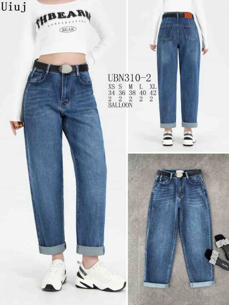 Spodnie damskie jeansy Roz XS-XL, 1 Kolor Paczka 10 szt