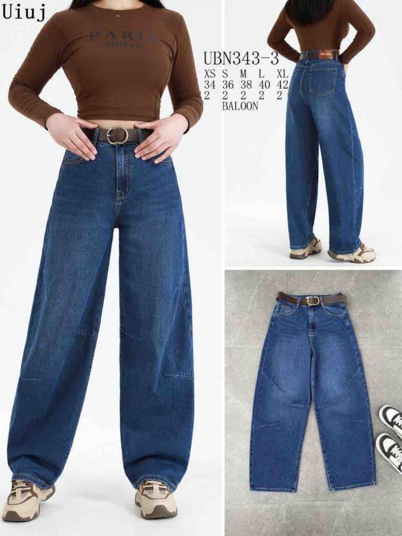 Spodnie damskie jeansy Roz XS-XL, 1 Kolor Paczka 10 szt