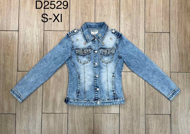 Kurtki damskie jeansy Roz XS-XL, 1 Kolor Paczka 10 szt