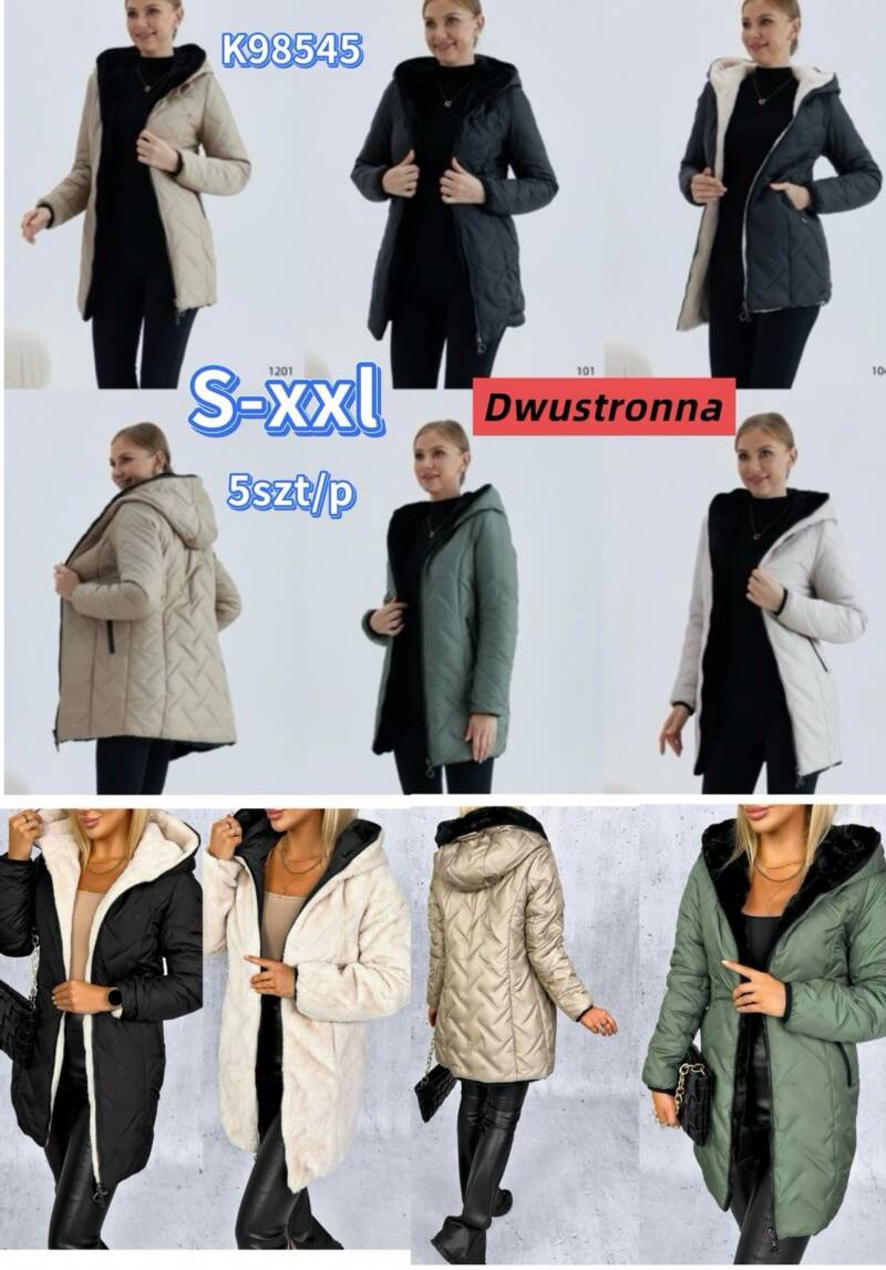 Kurtki damskie cienki Roz S-2XL, 1 Kolor Paczka 5 szt