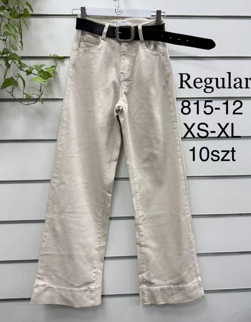 Spodnie damskie jeansy Roz XS-XL, 1 Kolor Paczka 10 szt
