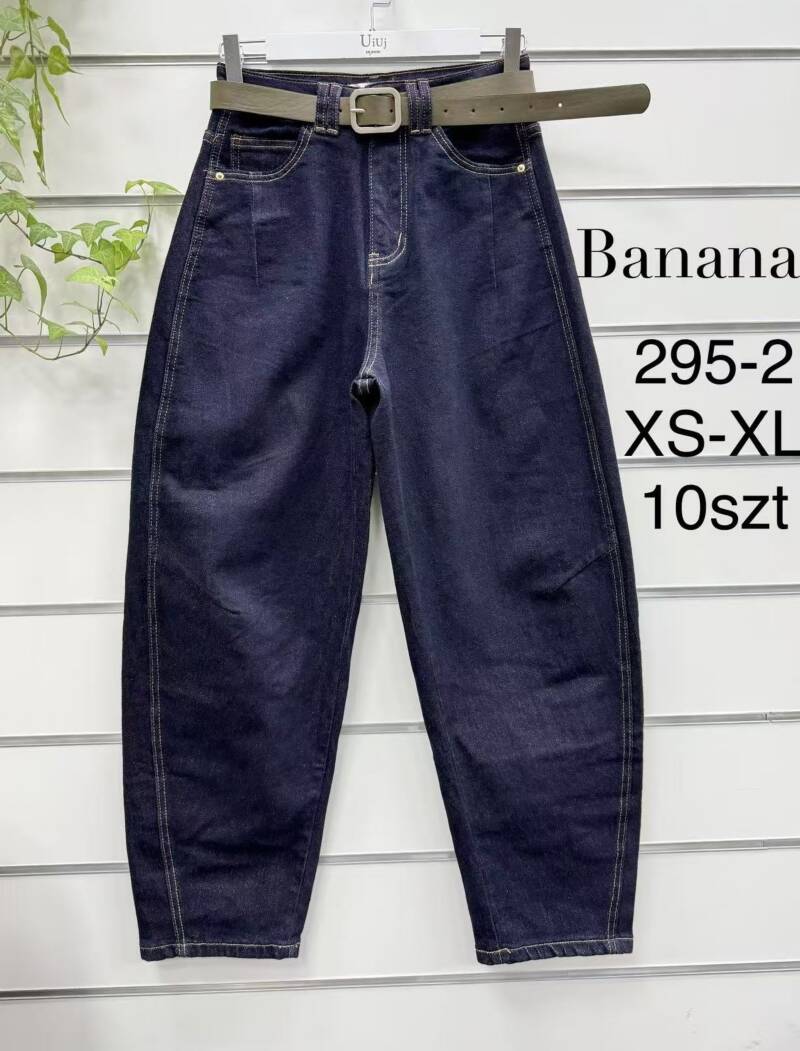 Spodnie damskie jeansy Roz XS-XL, 1 Kolor Paczka 10 szt