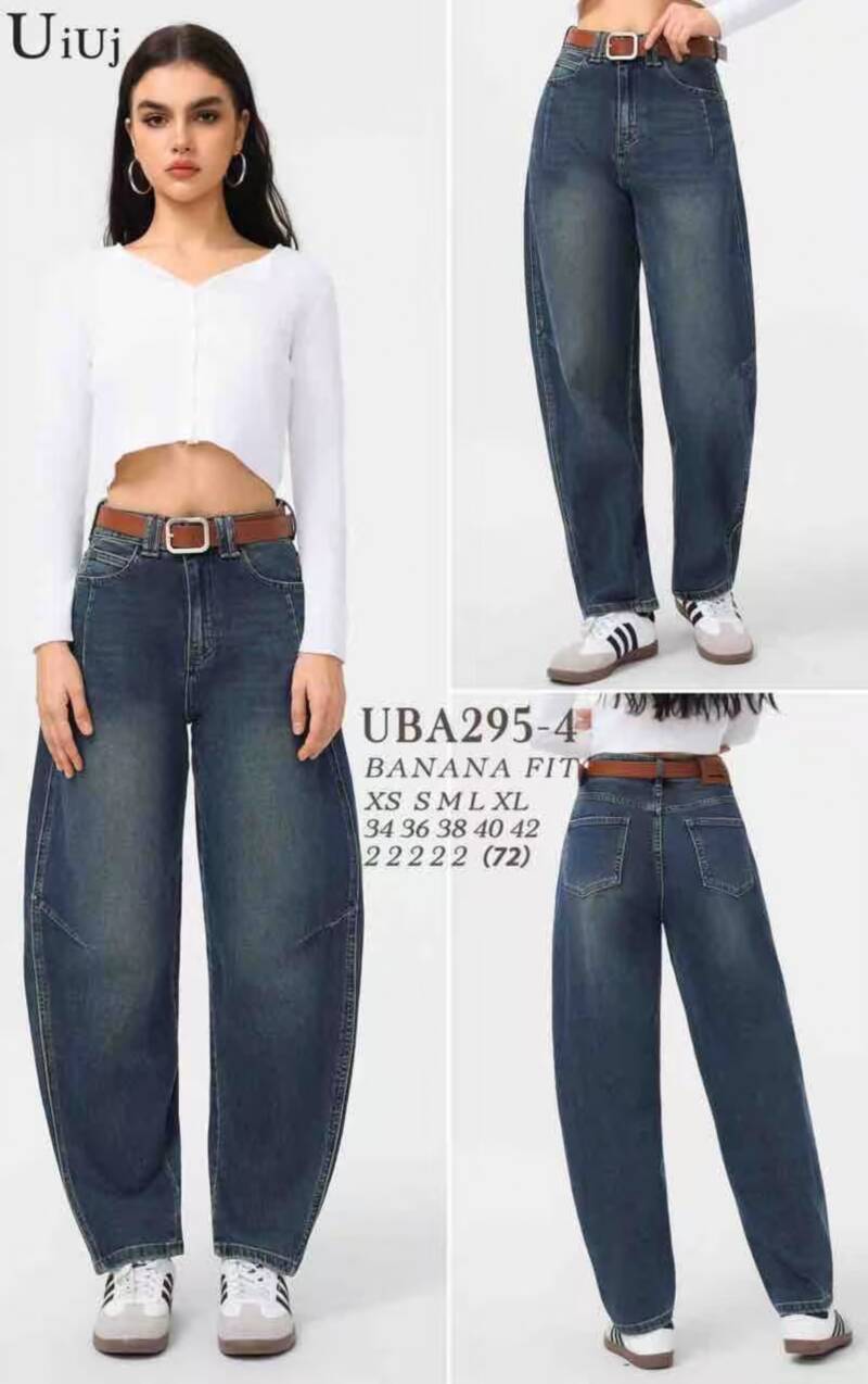Spodnie damskie jeansy Roz XS-XL, 1 Kolor Paczka 10 szt