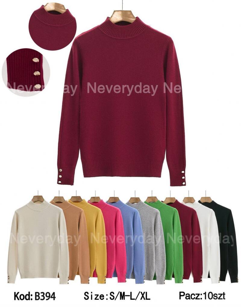 Swetry damskie Roz S/M-M/L, Mix Kolor .Paczka 10 szt