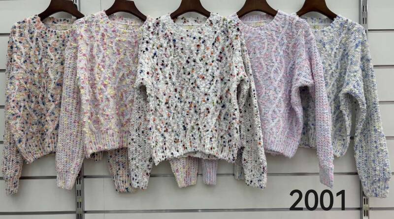 Swetry damskie Roz Standard, Mix Kolor .Paczka 12 szt